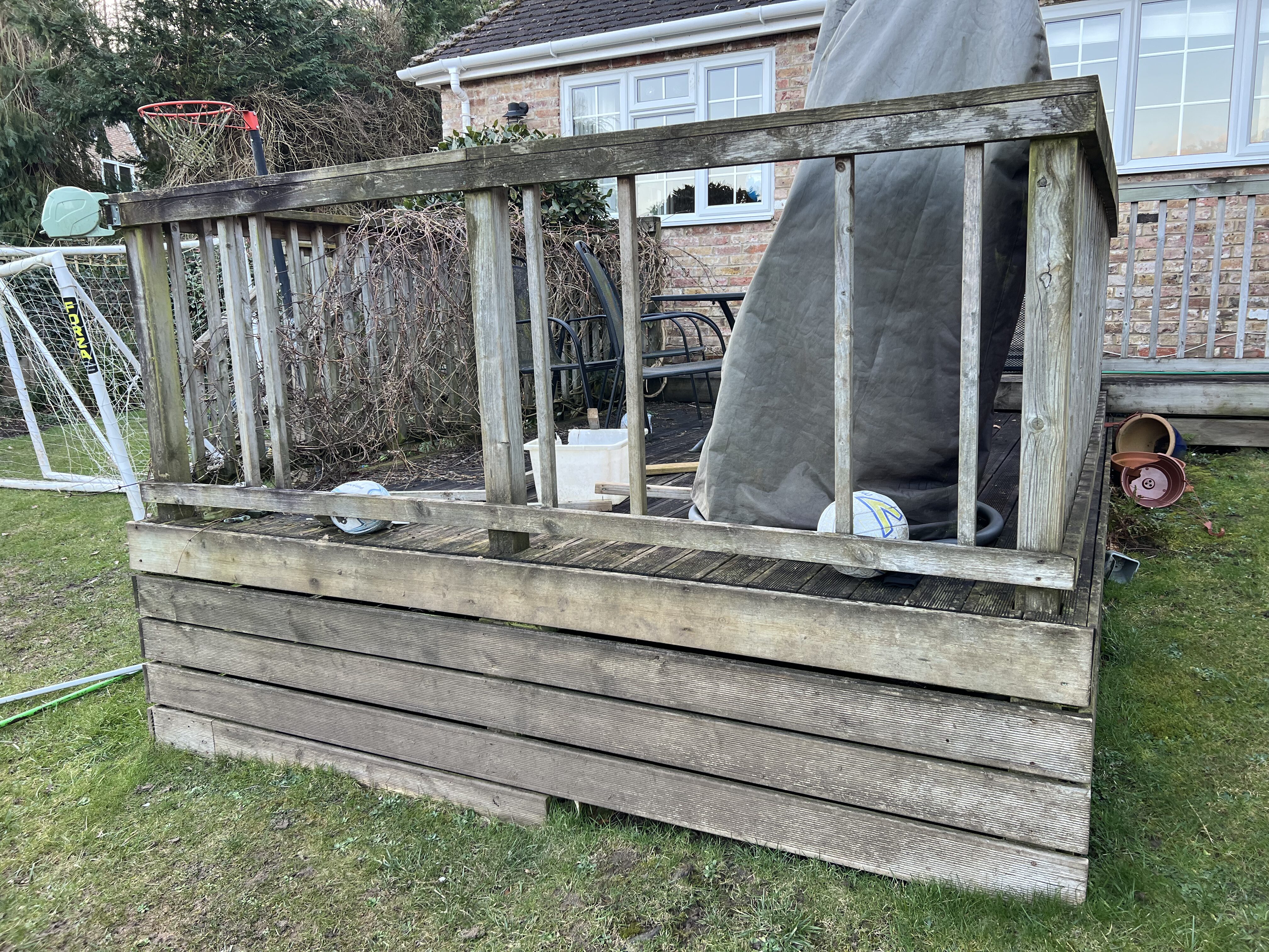 Patio Decking Renovation - before